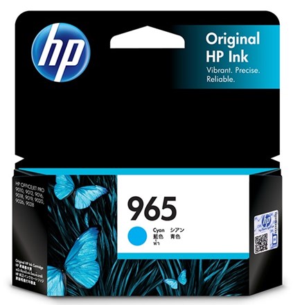 HP 965 Cyan Ink Cartridge - NZDEPOT