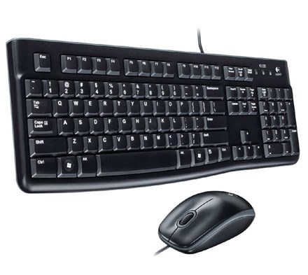 Logitech MK120 USB Wired Keyboard and Mouse - NZDEPOT