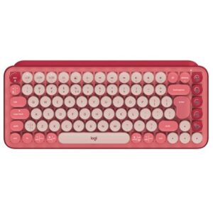 Logitech POP Keys Wireless Mechanical Keyboard w/Emoji - Rose - NZDEPOT