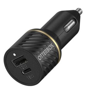 Otterbox 2 Port Car Charger 30W USB C 18W PD USB A 12W Black NZ DEPOT