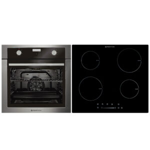 Parmco Parmco Pack 1-1  - 600mm 8 Function Stainless Steel Oven and 600mm Induction Frameless Touch Control Cooktop - NZDEPOT