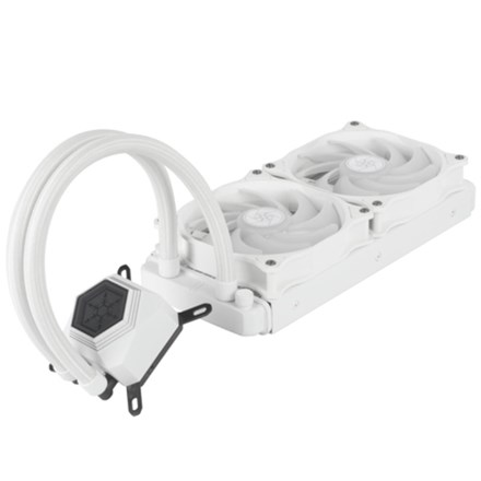 SilverStone PF240W-ARGB-V2 PermaFrost Liquid Cooler - Dual Fan White - NZDEPOT