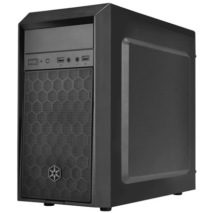 SilverStone PS16B Precision mATX Black Mini Tower Case - NZDEPOT