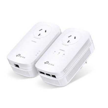 TP-Link PA8033PKIT 3-Port AV1300 Powerline Kit 2x LAN Adapters - NZDEPOT