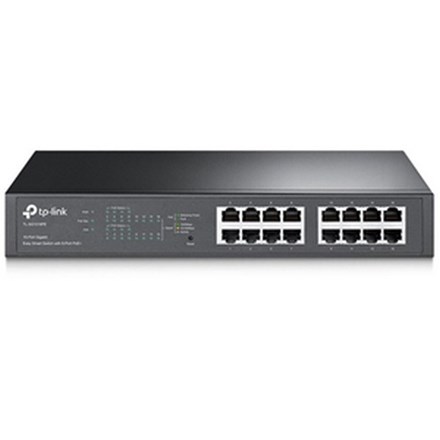 TP-Link SG1016PE 16 Port Gigabit Switch Easy Smart Rack Mount, 8x PoE+ - NZDEPOT