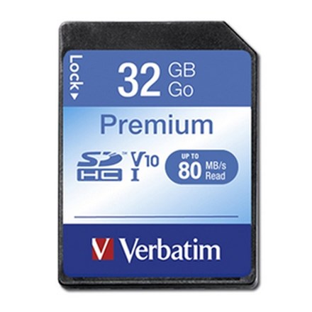 Verbatim Premium SDHC Class 10 Card 32GB - NZDEPOT