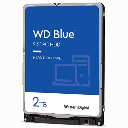 WD Blue SATA 2.5" 5400RPM 128MB 7mm 2TB HDD 2Yr Wty - NZDEPOT