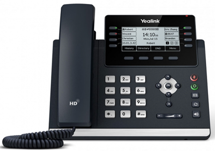 Yealink SIP-T43U IP Phone, Dual GigE, Backlit LCD, PoE - NZDEPOT