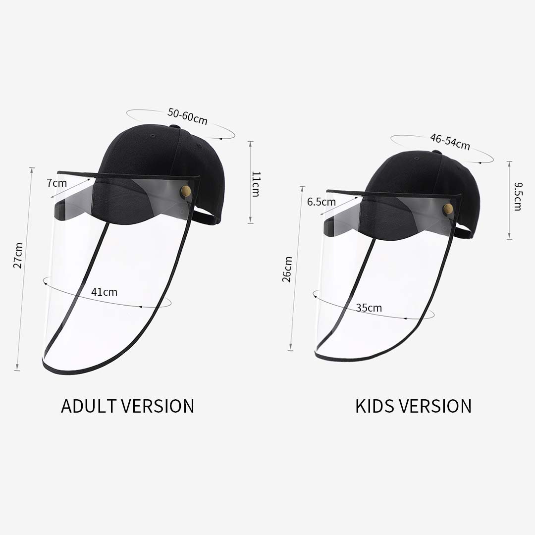 2X Outdoor Protection Hat Anti-Fog Pollution Dust Protective Cap Full Face Hd Shield Cover Adult Black, Business &Amp; Industrial, Work Safety Protective Gear, Protective Masks, , ,  - Nz Depot 10