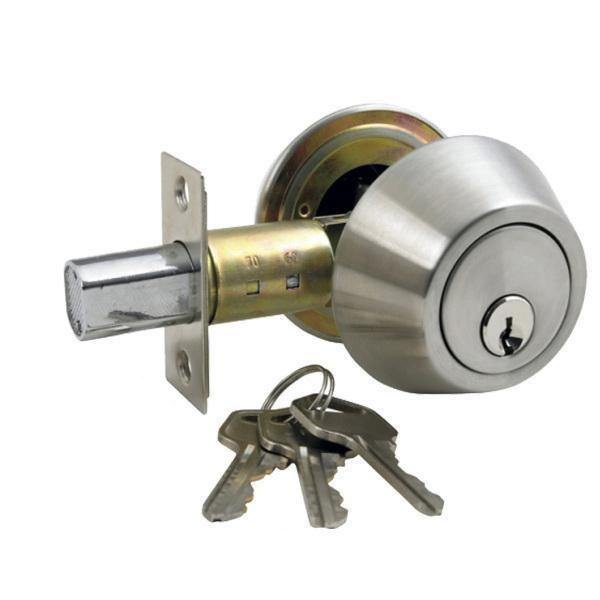 3001SS Single Cylinder Deadbolt - Stainless Steel -  - Doorlocks & Handles