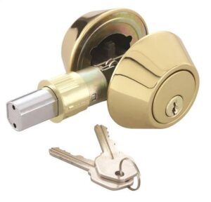 3002PB Double Cylinder Deadbolt Polished Brass 10051 Home Doorlocks Handles NZ DEPOT