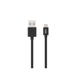 3SIXT Charge Sync Cable USB A to USB C 1m Black NZ DEPOT