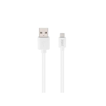 3SIXT Charge & Sync Cable - USB-A to USB-C - 1m - White - NZDEPOT