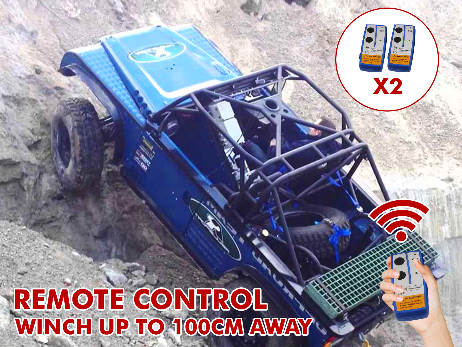 4500Lbs Winch Steel Rope Pr6547 Car Winches Nz Depot 7 - Nz Depot