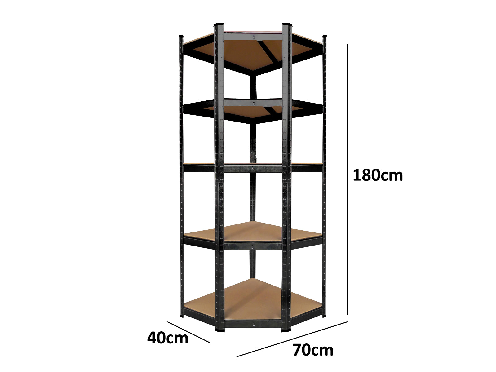 5 Layers Boltless Corner Shelving PR6215 Storage Cabinets Bookshelves NZ DEPOT 3