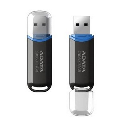 ADATA C906 Classic USB 2.0 32GB Blue/Black Flash Drive - NZDEPOT