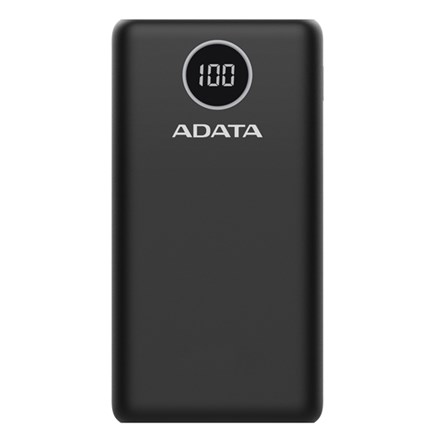 ADATA P20000QCD 20000mAh Quick Charge Powerbank - Black - NZDEPOT