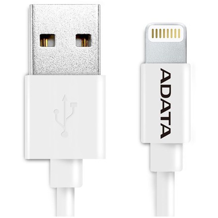 ADATA USB Type A (M) to Lightning (M) White 1m Connection Cable. - NZDEPOT