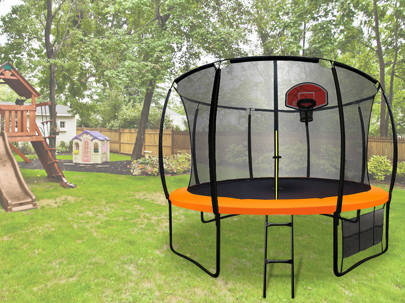 Arc Trampoline 14Ft With Basketball Hoop Pr2871 1 Kid Organisers Nz Depot 6 - Nz Depot