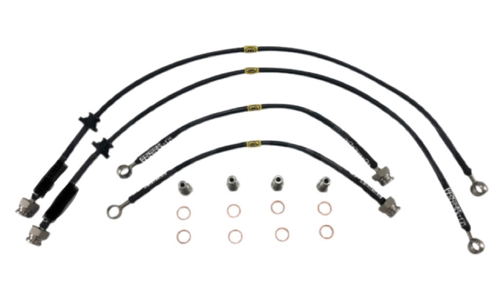 BRAIDED BRAKE LINE SET NISSAN S13 180SX SILVIA - NZ DEPOT