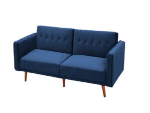 Berman Futon Sofa Bed Velvet PR8882 Sofas Sectionals Sofa Beds NZ DEPOT