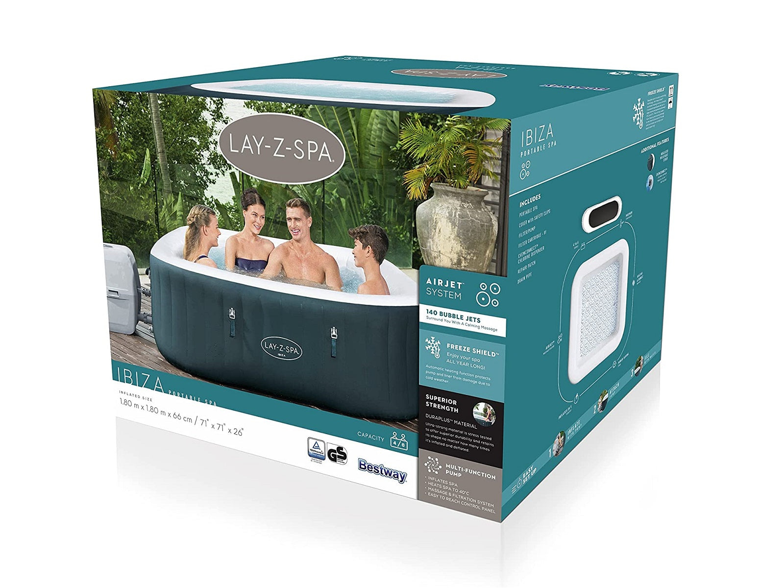 Bestway Lay Z Spa PR8853 Swimming Pools Air beds NZ DEPOT 9