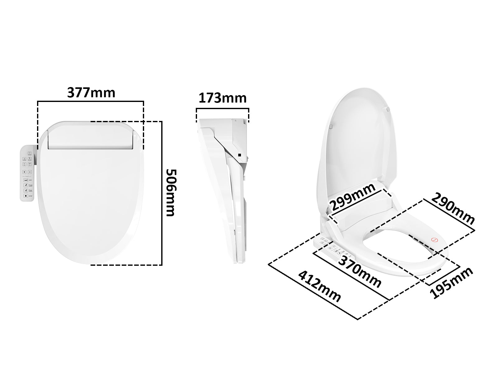 Bidet Toilet Seat Electric Non Remote Pr6031 Throws Nz Depot 16 - Nz Depot