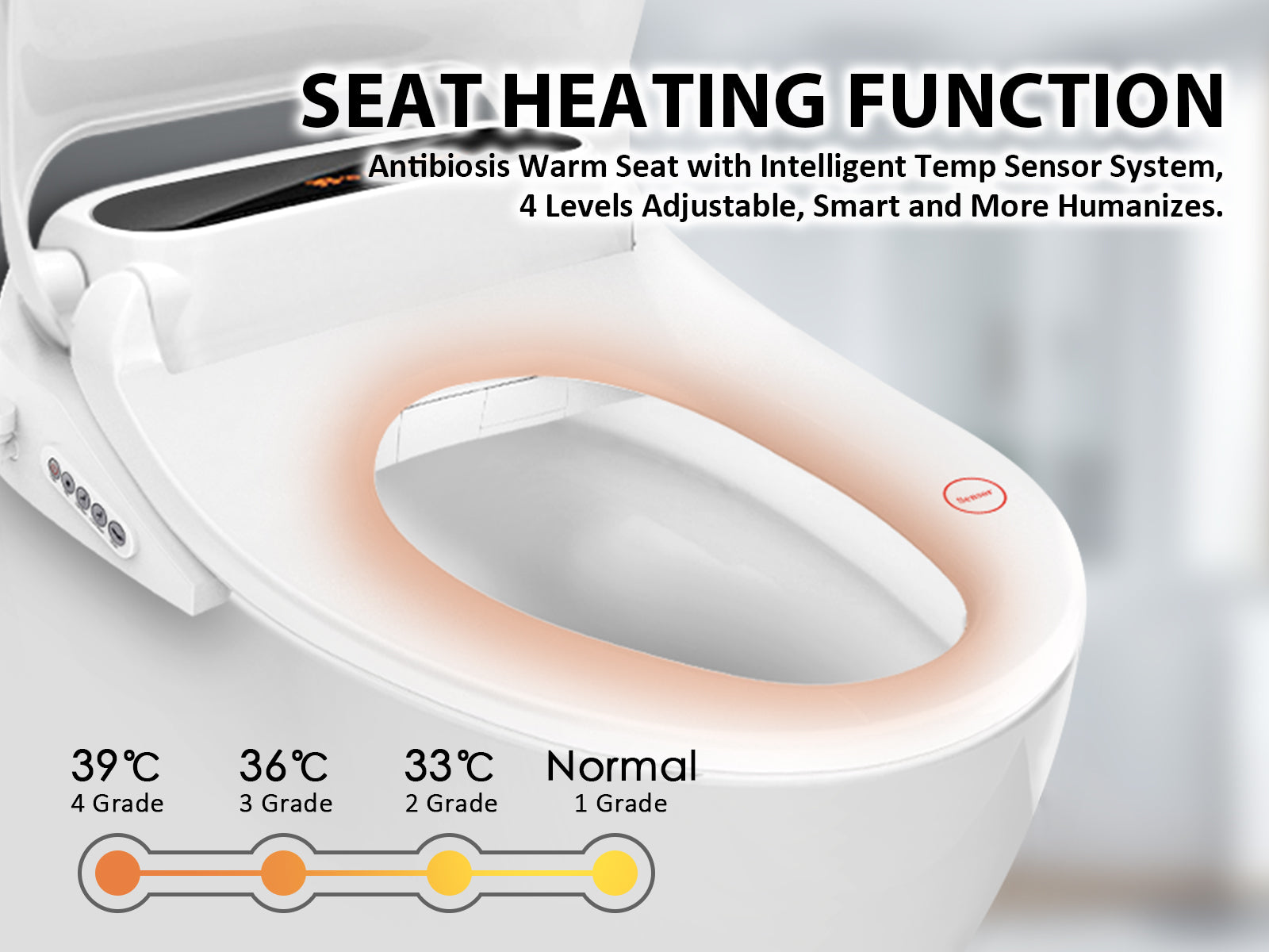 Bidet Toilet Seat Smart Electric With Remote PR6032 Throws NZ DEPOT 7