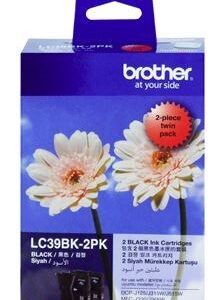 Brother LC39BK2PK Black Ink Cartridge Twin Pack - NZDEPOT