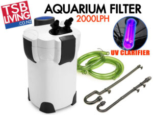 Canister External Filter Uv Aquarium Pump 2000LH PR1018 Bedding NZ DEPOT