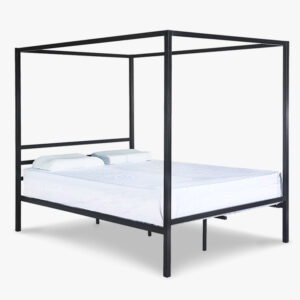 Canopy bed frame Black Queen size