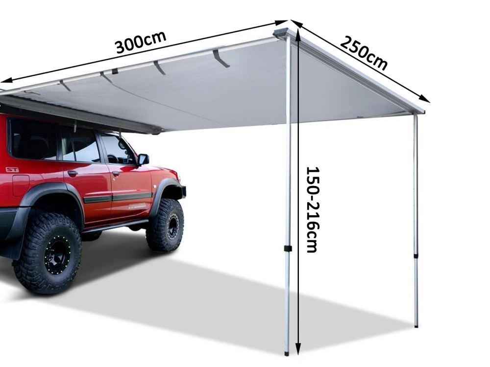 Car Awning Pull Out Retractable Tent 2.5X3M PR1656 1 Car Awnings NZ DEPOT 3