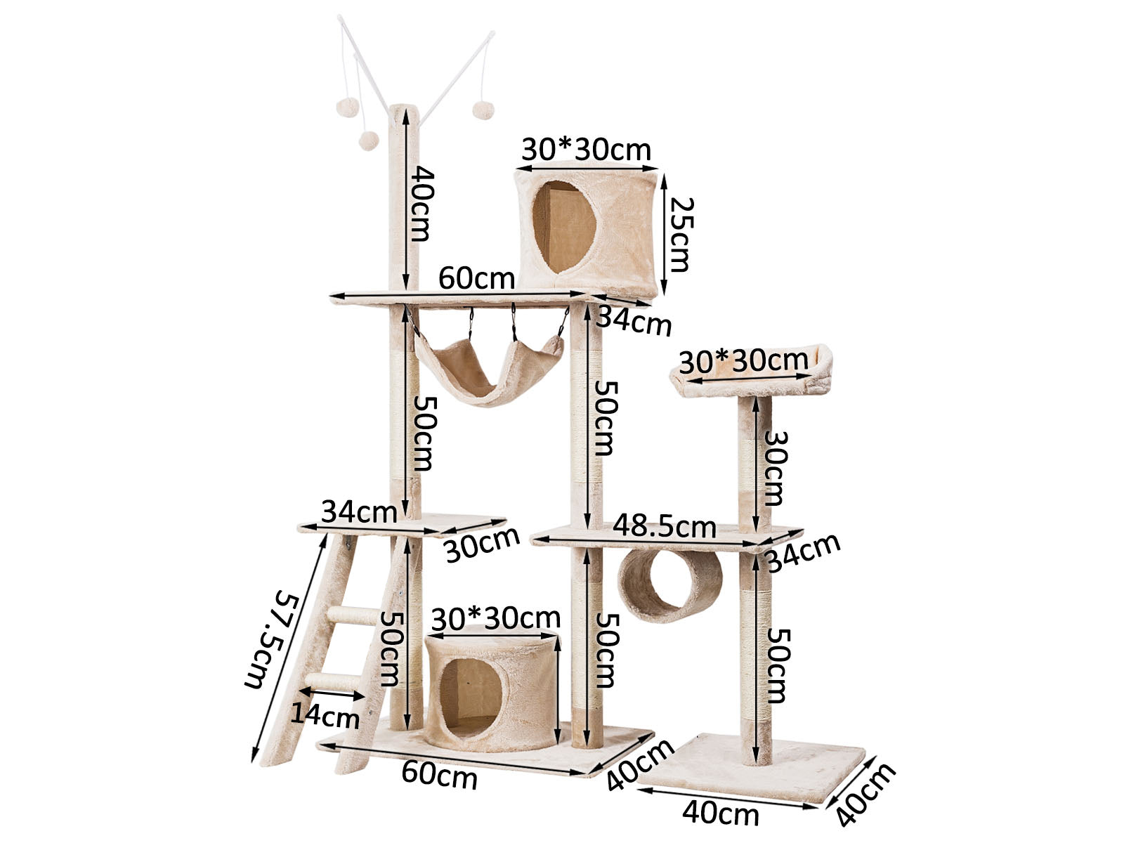 Cat Tree 150Cm Pr2480 Bedding Nz Depot 7 - Nz Depot