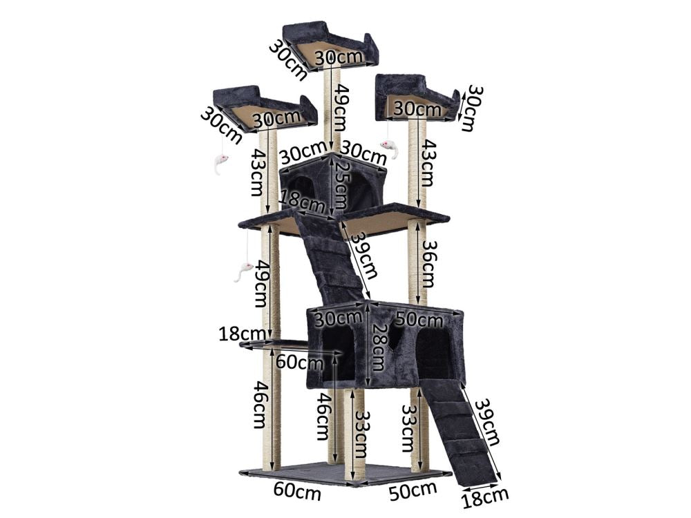 Cat Tree 185Cm PR2473 Bedding NZ DEPOT 6