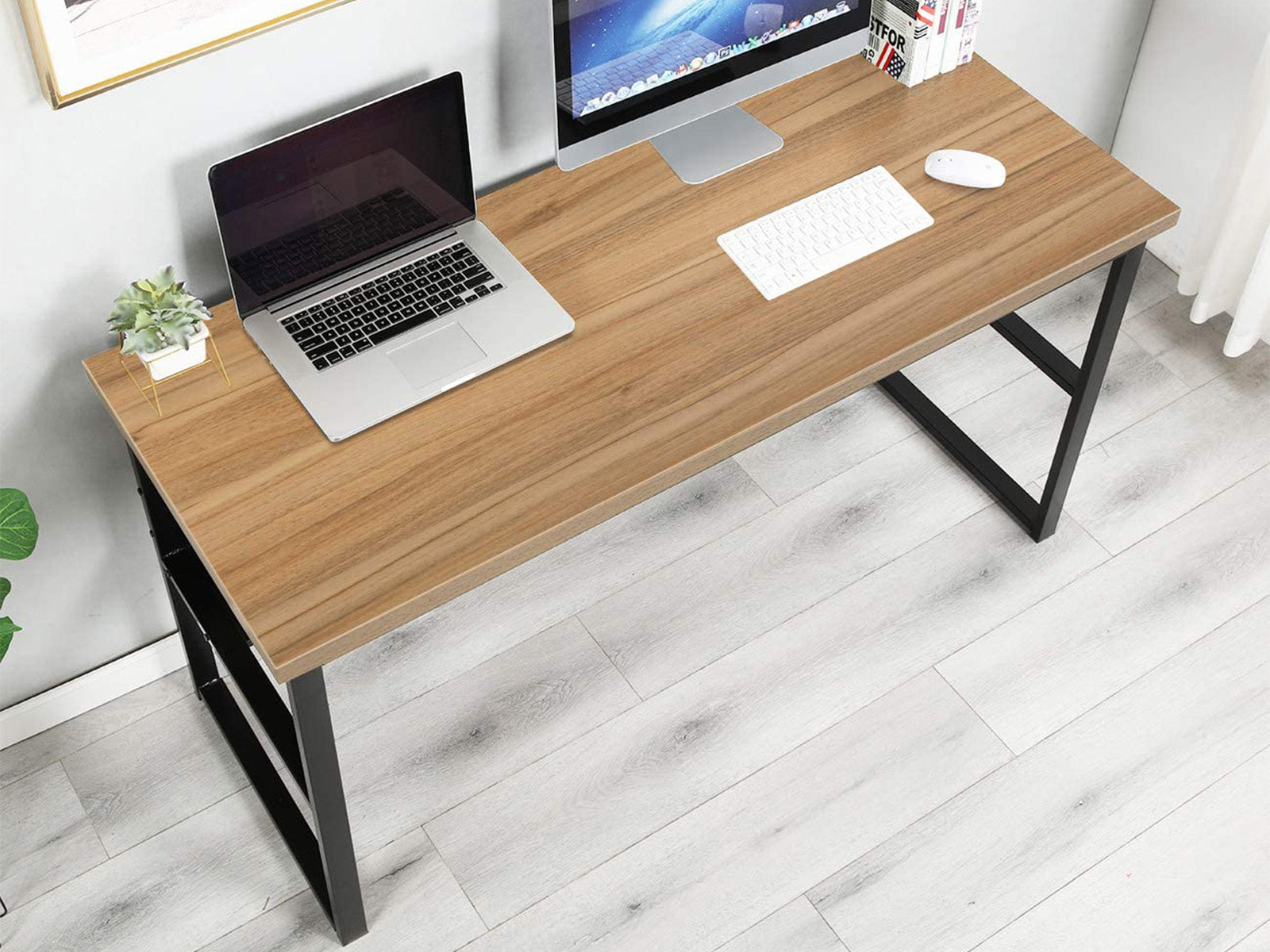 Coelsh Computer Desk with Bookshelf Oak PR9318 Desks NZ DEPOT 3