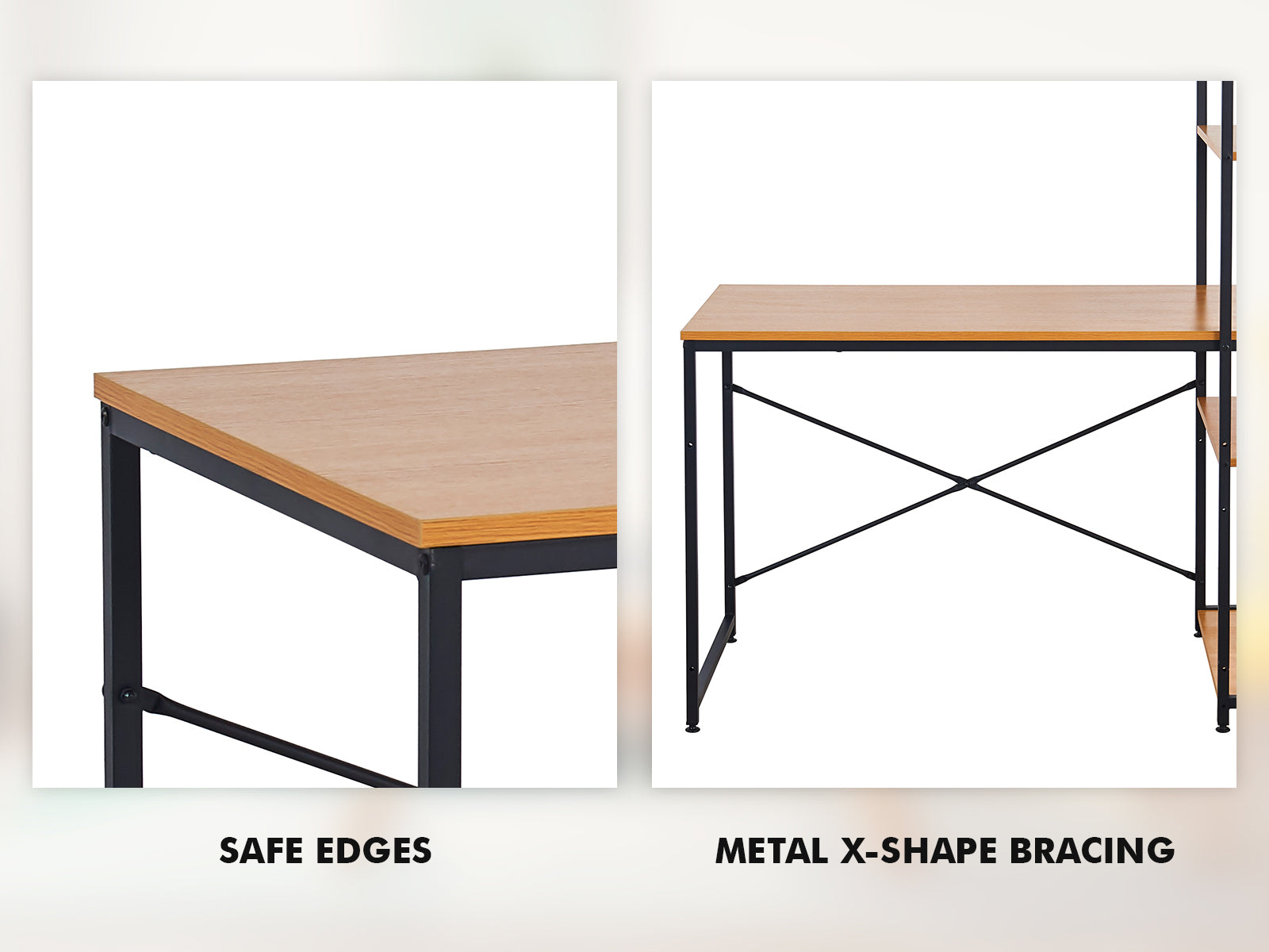 Commodity Metal Shelf With Desk 1.4M Pr6528 Desks Nz Depot 6 - Nz Depot