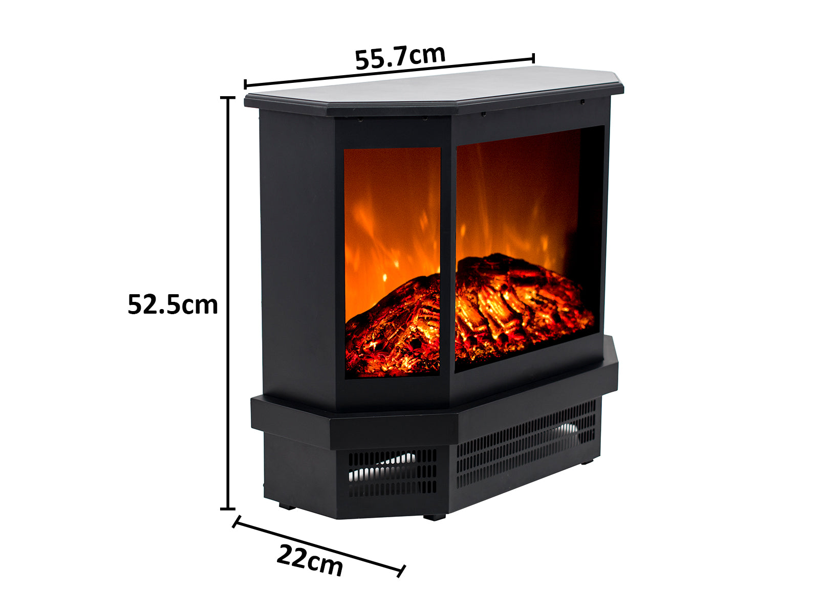 Electric Fireplace Free Standing With 3 Side Heating PR9038 Wall Heater NZ DEPOT 6