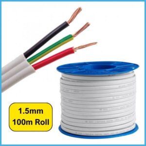 Electrical Cable, TPS Cable 1.5mm x 100M - White - NZDEPOT