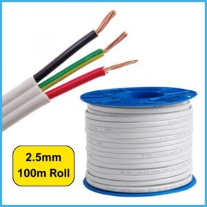 Electrical Cable, TPS Cable 2.5mm x 100M - White - NZDEPOT