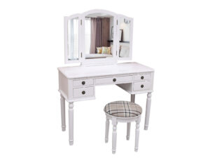 Eloise Dressing Table Set White PR9302 Dressing Tables NZ DEPOT