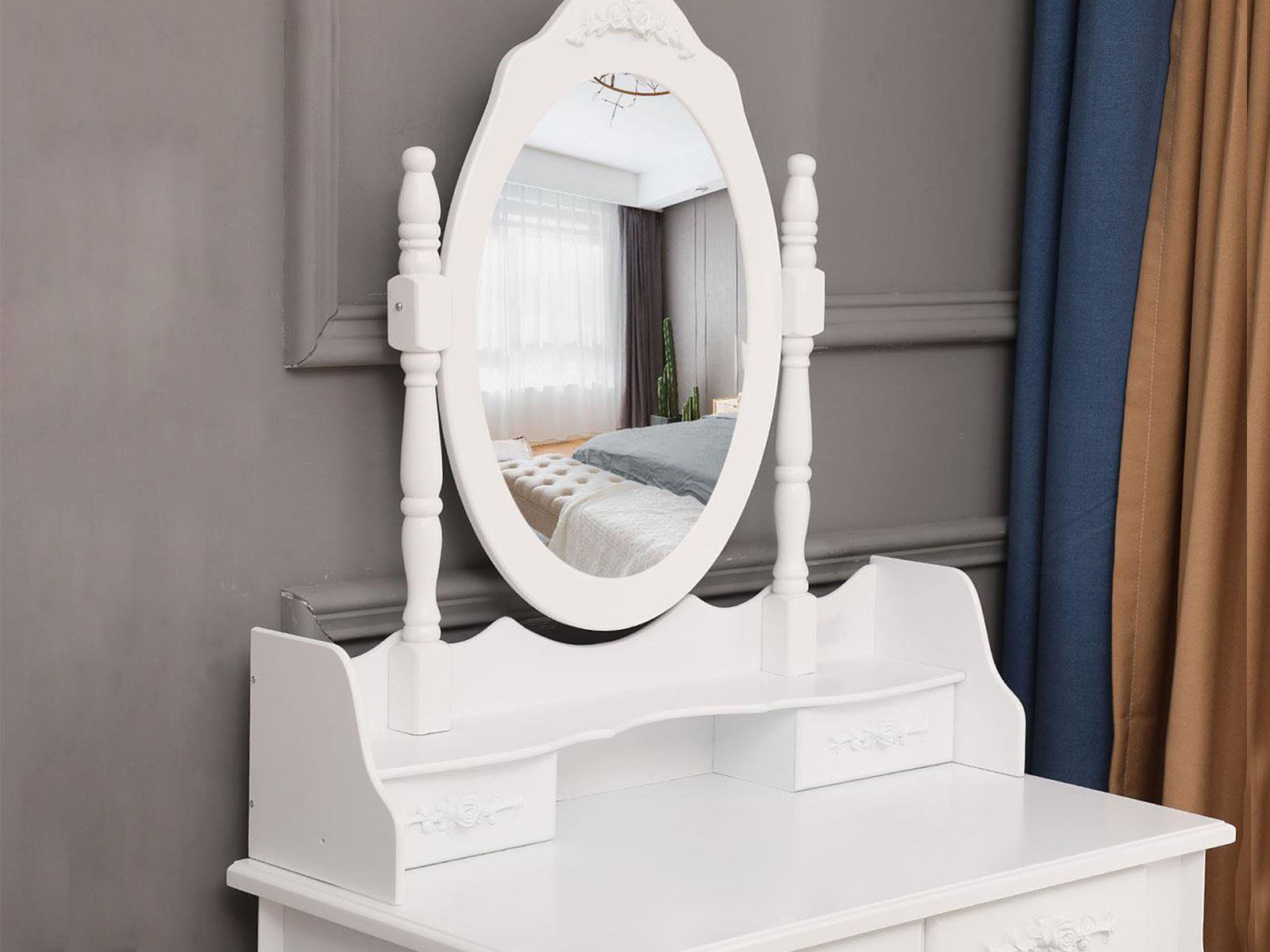 Freda Dressing Table Set Pr8033 Dressing Tables Nz Depot 8 - Nz Depot