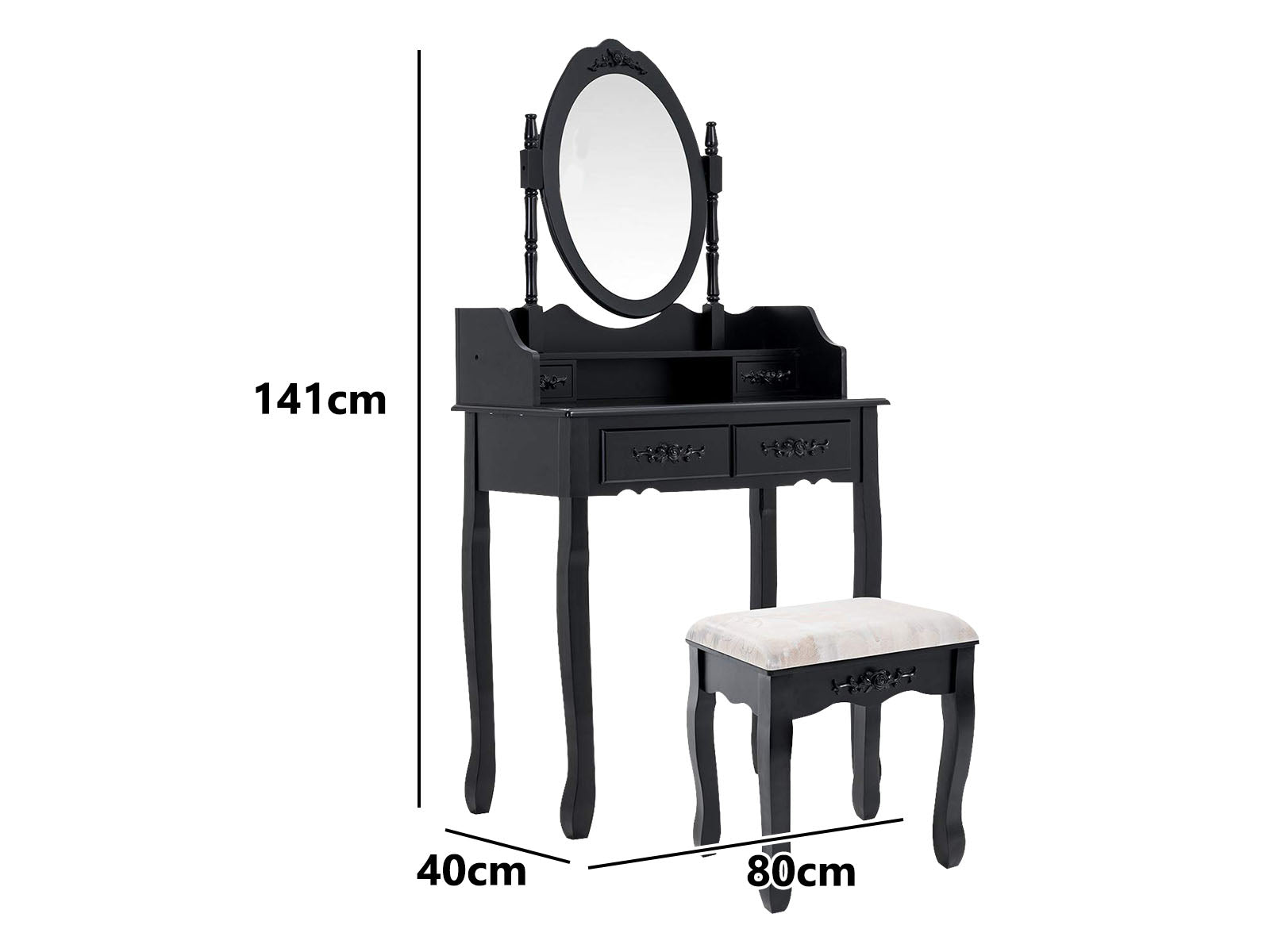 Freda Dressing Table Set Pr8034 Dressing Tables Nz Depot 3 - Nz Depot