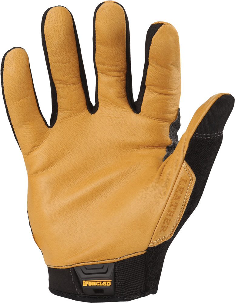 this washable leather glove is perfect for a wide variety of tasks. MACHINE WASHABLE GENUINE BULLWHIP® LEATHER - Won’t dry out or shrink when wet. DURACLAD® REINFORCEMENTS - 8X more durable than normal synthetic leather. TERRY CLOTH SWEAT WIPE - Conveniently located on the back of the thumb. COMPRESSION CUFF SYSTEM - Easy on/off operation with constant snug fit. TPR CUFF PULLER - Get your glove in the proper position faster. BEST USES - Landscaping/Gardening