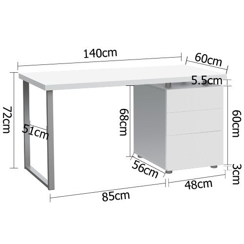 Katrina Study Table Jerome Office Chair Pr6836 Desks Nz Depot 6 - Nz Depot