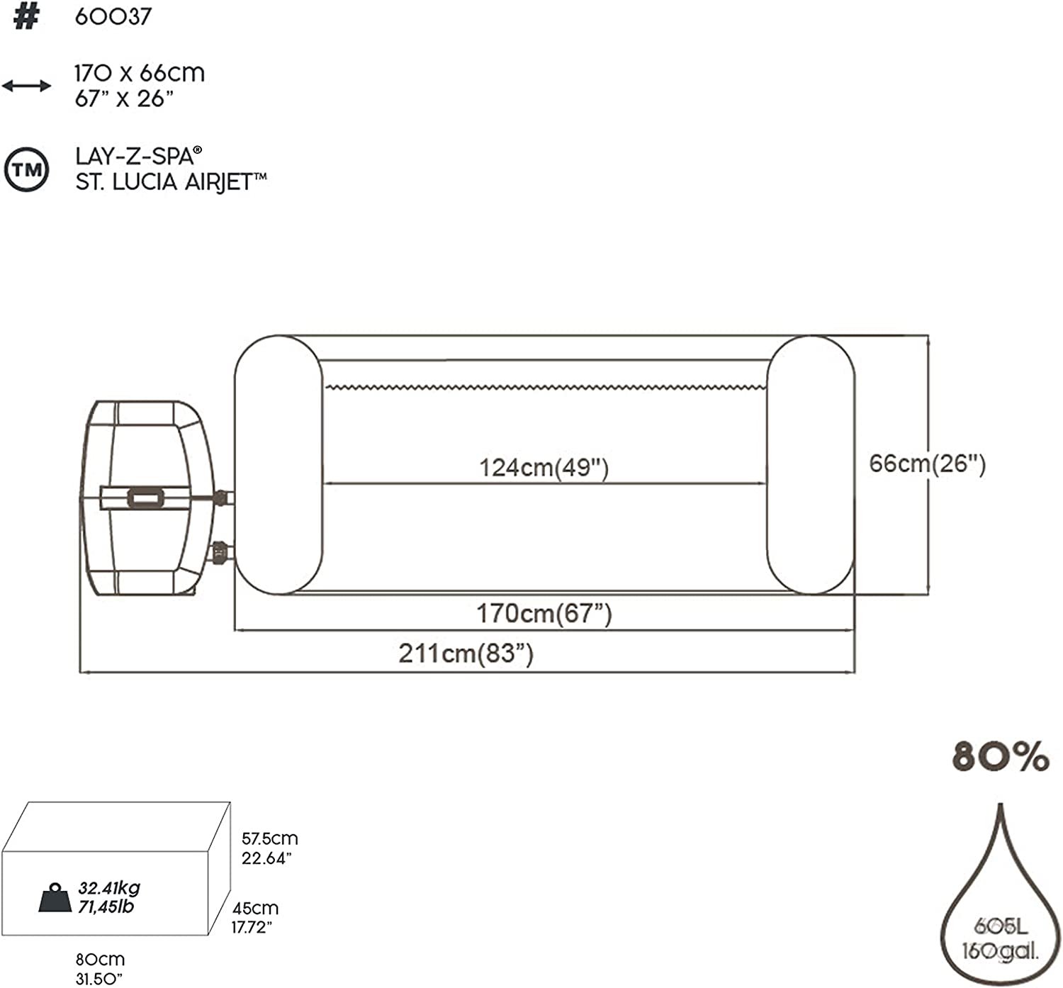 Lay Z Spa PR8852 Swimming Pools Air beds NZ DEPOT 9