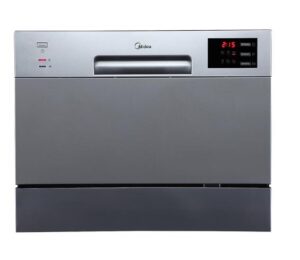 Midea Dishwasher Silver 6 Place Setting Bench Top Pr2619 Kitchen And Cooking Nz Depot - Nz Depot