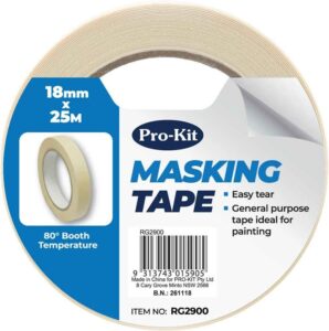 Masking Tape 25mtr x 18mm RG2900 Hardware DIY Tape Accessories NZ DEPOT