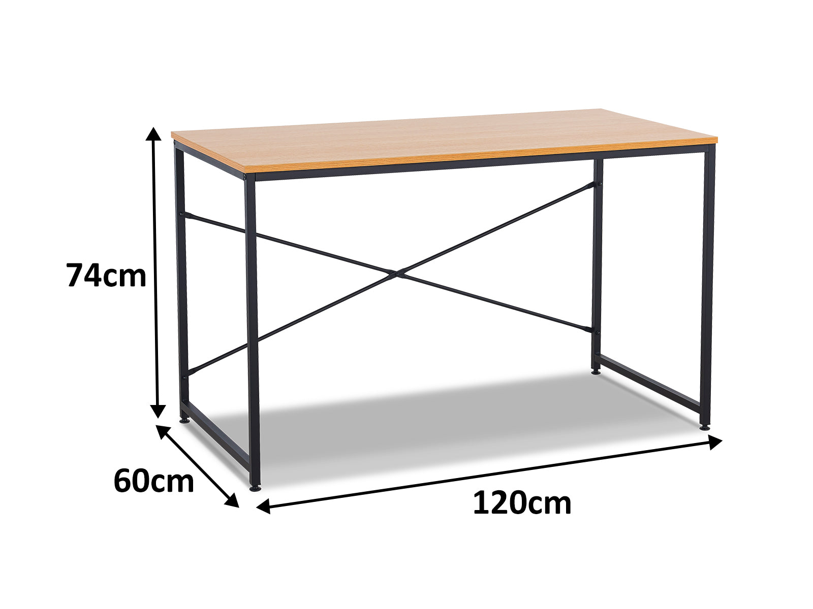 Metal Computer Desk 1.2M Pr6529 Desks Nz Depot 8 - Nz Depot