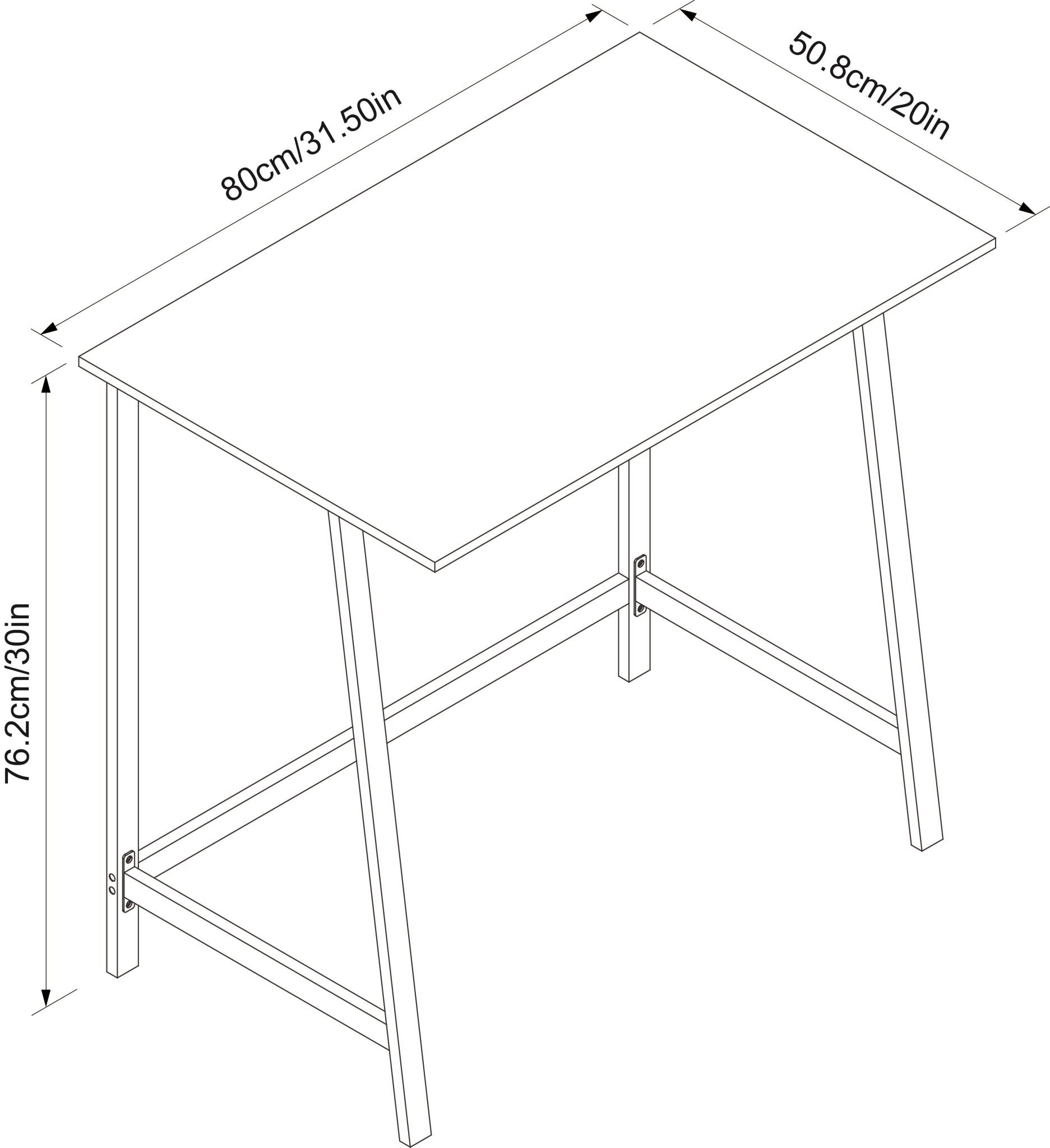 Metal Desk Dark Brown Pr8769 Desks Nz Depot 3 - Nz Depot