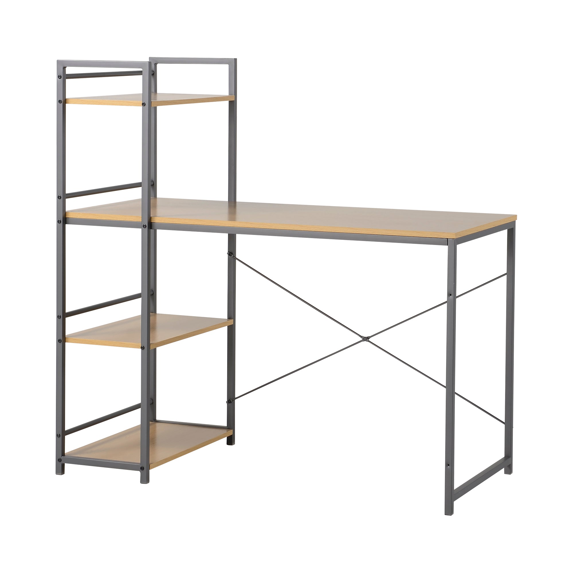 Metal Desk with Bookshelf PR8780 Desks NZ DEPOT 6